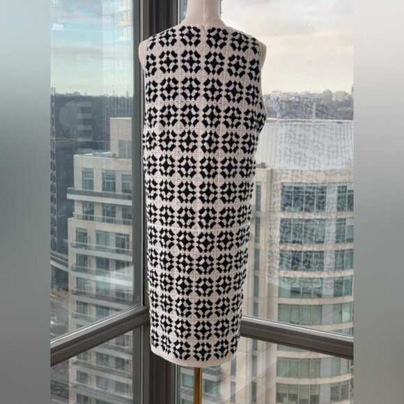 🆕 FARM Rio 🧿 NWOT Patch Crochet Black & White Monochrome Mini Dress - Size XL - Picture 12 of 15